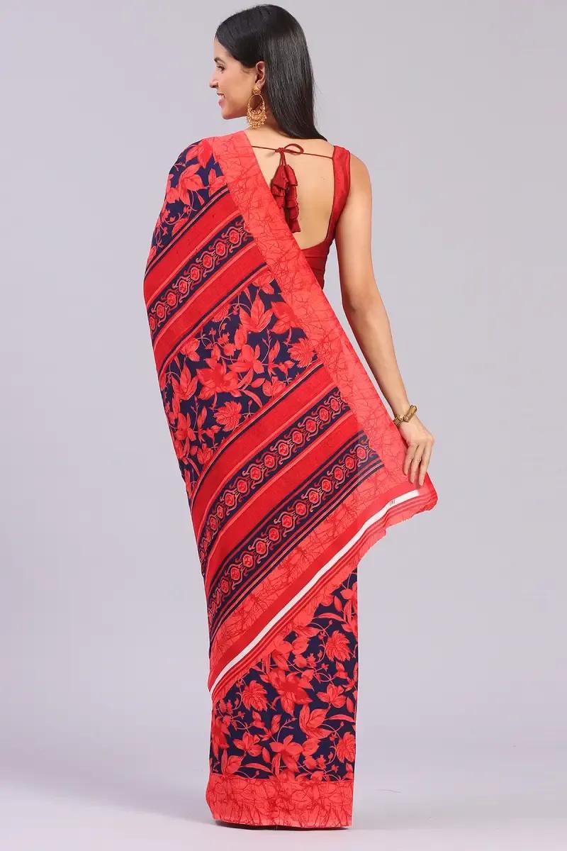 Georgette Printed Saree for Women - product media