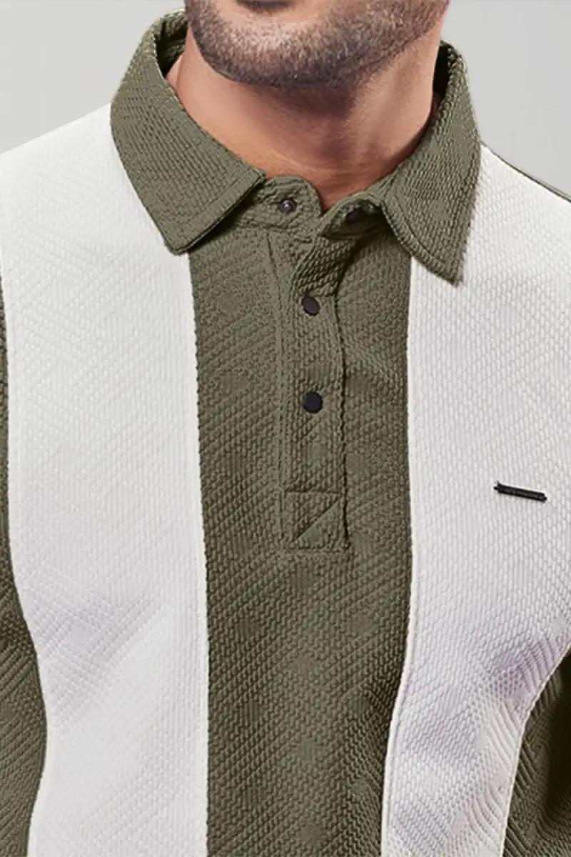 Striped Polo T-shirt for Men - product media