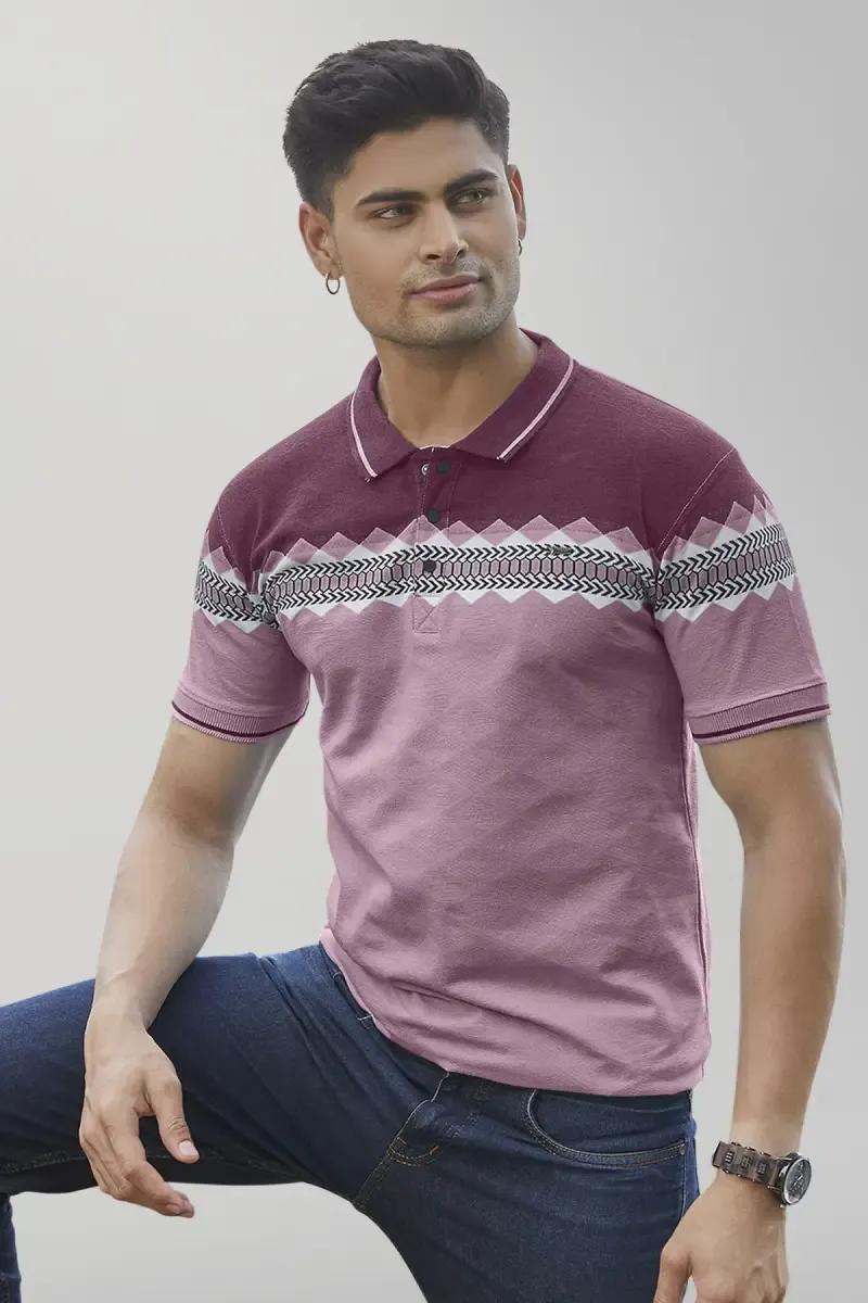Printed Polo T-shirt for Mens - product media