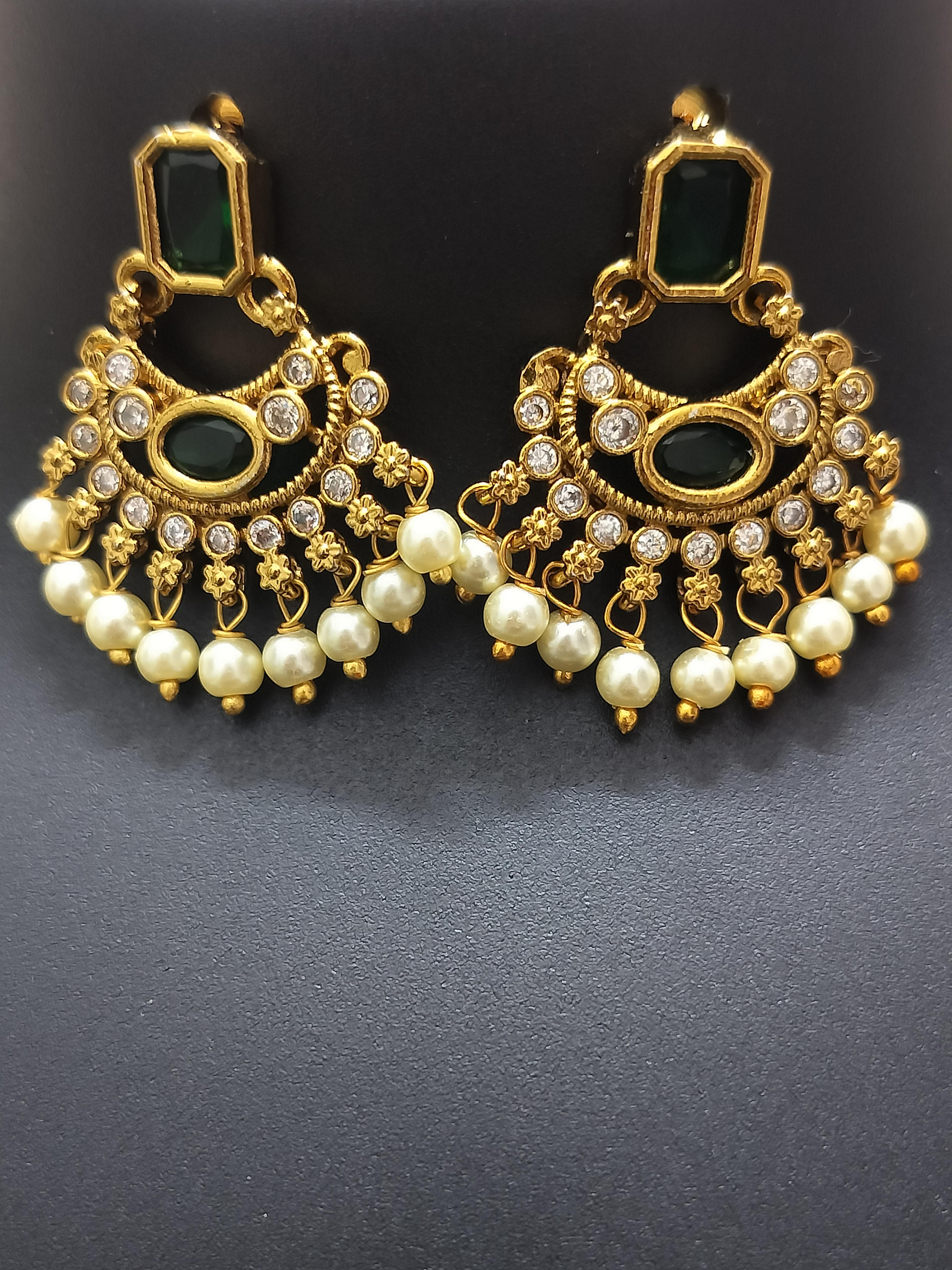 Heritage gold finish ruby pendants - product media