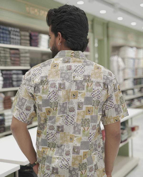 Multi-Color Cotton-Blended Casual Shirt - product media